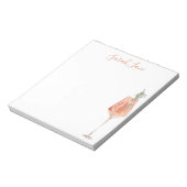 Waterverf Fruitig Eiland Drink Gepersonaliseerd Notitieblok (Linkerzijde)