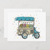 Waterverf fruitkar briefkaart (Voorkant / Achterkant)