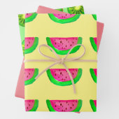 Waterverf fruitkleurrijke pop kunstfruitig ontwerp inpakpapier vel (In situ)