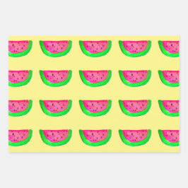 Waterverf fruitkleurrijke pop kunstfruitig ontwerp inpakpapier vel