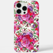 Waterverf Fuchsia bloeit Case-Mate iPhone Case (Achterkant)