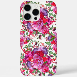 Waterverf Fuchsia bloeit iPhone 16 Pro Max Hoesje