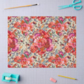  Waterverf Fuchsia bloeit Tissuepapier (Craft)