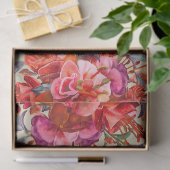  Waterverf Fuchsia bloeit Tissuepapier (Geschenk)