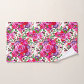 Waterverf Fuchsia Bloesems Bad Handdoek (Handdoek)