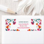 Waterverf Fuchsia Flowers Bloemen Bloemen Retourad Etiket (Insitu)