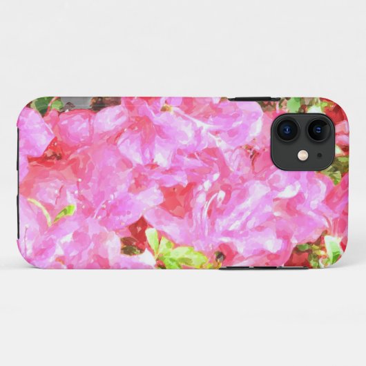 Waterverf Fuchsia Hydrangeas iPhone 6 Hoesje (Achterkant (horizontaal))