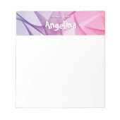 Waterverf fuchsia paarse splash letter notitieblok (Voorkant)