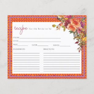 Waterverf Fuchsia Vrijgezellenfeest Recept Kaart