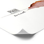 Waterverf Fuji monteren Poster (Hoek)