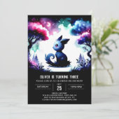 Waterverf Fun Cat Verjaardag Kaart (Staand voorkant)