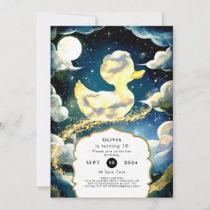 Waterverf Fun Duckling Verjaardag Kaart