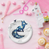 Waterverf Fun Fox Verjaardag Papieren Bordje (Feest)