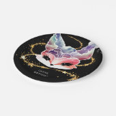 Waterverf Fun Fox Verjaardag Papieren Bordje (Gekanteld)