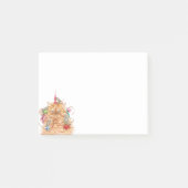 Waterverf Fun Grumpy Cat Kitten Kerstmis Post-it® Notes (Voorkant)