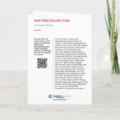 Waterverf Fun - KidsArt voor CHOC Kaart (Achterkant)