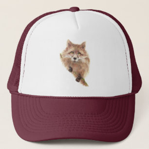 Waterverf Fun Red Fox Foxes Wildlife Natuur Trucker Pet