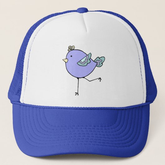 Waterverf Fun Running Chick Bird Trucker Pet (Voorkant)