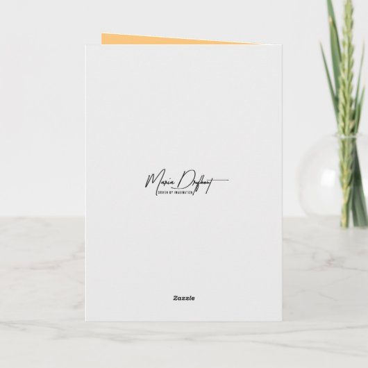 Waterverf Fun Verjaardagsvogel Kaart (Achterkant)