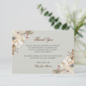 Waterverf Funeral Hartelijk dank | Memorial Card Bedankkaart (Staand voorkant)