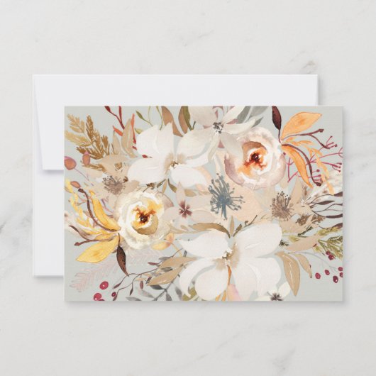 Waterverf Funeral Hartelijk dank | Memorial Card Bedankkaart (Achterkant)