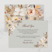 Waterverf Funeral Hartelijk dank | Memorial Card Bedankkaart (Voorkant / Achterkant)