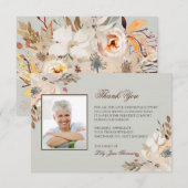 Waterverf Funeral Hartelijk dank | Memorial Card Bedankkaart (Voorkant / Achterkant)