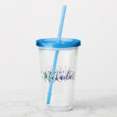 Waterverf Funfetti Acryl Drinkbeker (Achterkant)