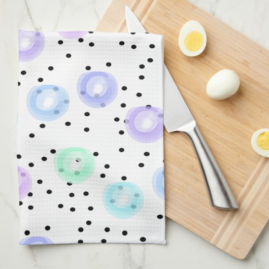 Waterverf Funfetti Theedoek (Quarter Fold)