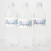 Waterverf Funfetti Waterfles Etiket (Flessen)