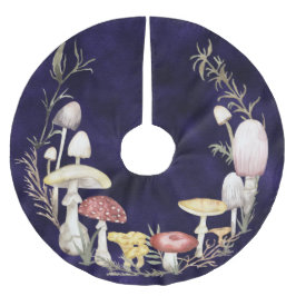 Waterverf Fungi-paddenstoel kerstfeestdessin Kerstboom Rok