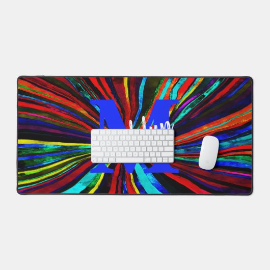 WATERVERF FUNKY STRIPE MONOGRAM ONTWERP BUREAUMAT (Keyboard & Muis)