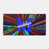 WATERVERF FUNKY STRIPE MONOGRAM ONTWERP BUREAUMAT (Voorkant)