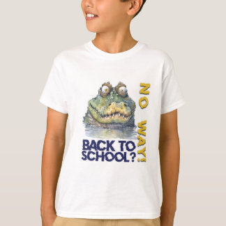 Waterverf Funny Back-to-School Alligator T-shirt