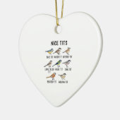 Waterverf Funny Bird Lover Keramisch Ornament (Links)