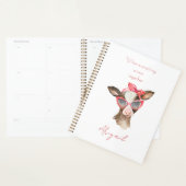Waterverf Funny Koe Aangepast Planner (Display)