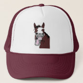 Waterverf Funny Laughing Horse Boerderij Animal Trucker Pet (Voorkant)