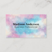 Waterverf Galaxy Achtergrond Visitekaartje (Voorkant)