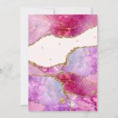 Waterverf Galaxy Agate Bar Mitzvah / Bat Mitzvah Kaart (Achterkant)