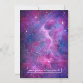 Waterverf Galaxy Birthday Party Kaart (Achterkant)