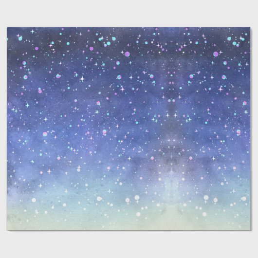 Waterverf Galaxy Cadeaupapier (Vlak)