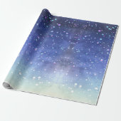 Waterverf Galaxy Cadeaupapier (Uitgerold)