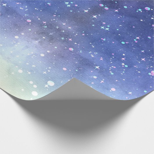 Waterverf Galaxy Cadeaupapier (Hoek)