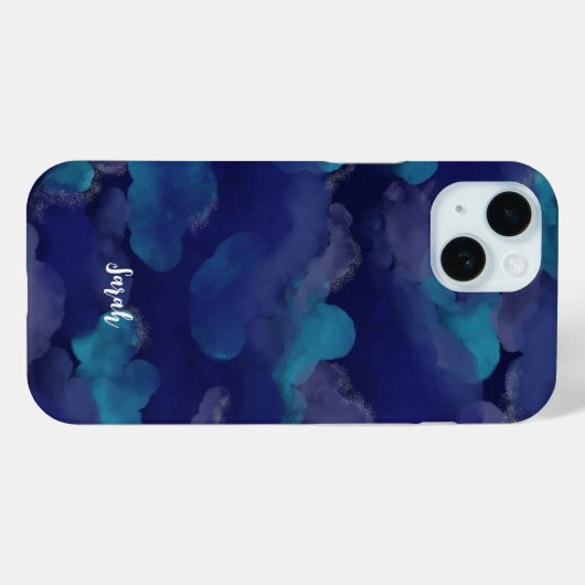 Waterverf Galaxy Clouds Sky iPhone / iPad Case (Achterkant (horizontaal))