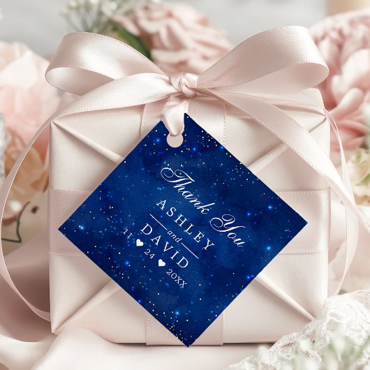 Waterverf Galaxy Cosmic Stars Dank u Label