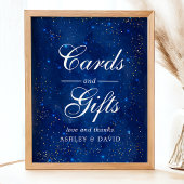 Waterverf Galaxy Cosmic Stars Kaarten & Gifts Poster