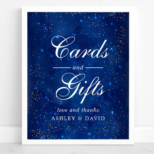 Waterverf Galaxy Cosmic Stars Kaarten & Gifts Poster