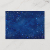 Waterverf Galaxy Cosmic Stars Registry Info Kaart (Achterkant)