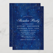 Waterverf Galaxy Cosmic Stars Starr Slumber Party Kaart (Voorkant / Achterkant)