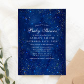 Waterverf Galaxy Cosmic Stars Starry Baby shower Kaart